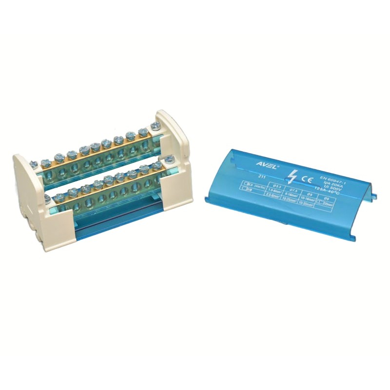 Bloc distributie 125A/500V-211 1.5mm-2.5mm 2.5mm-35mm