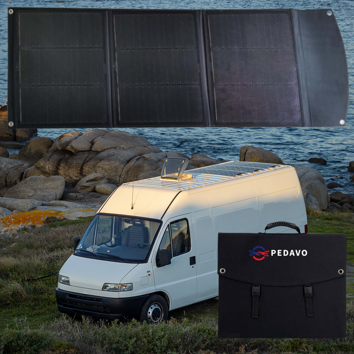 Panou Solar Portabil 100W 18V Tip Geantă – Camping, Drumeții, Încărcare Dispozitive Mobile
