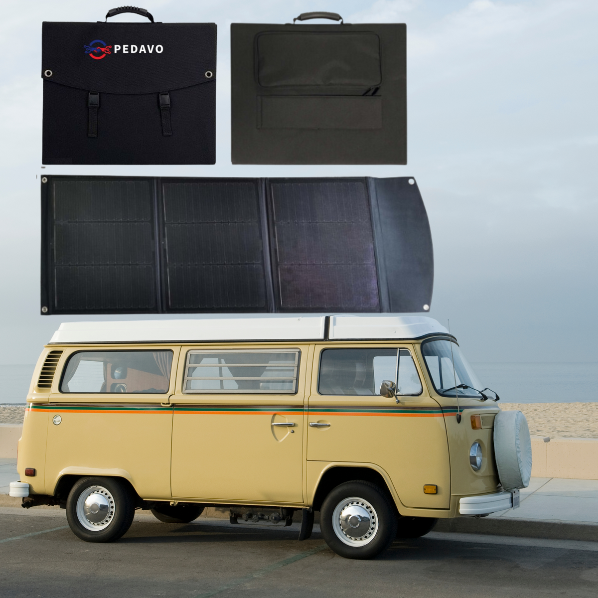Panou Solar Portabil 100W 18V Tip Geantă – Camping, Drumeții, Încărcare Dispozitive Mobile