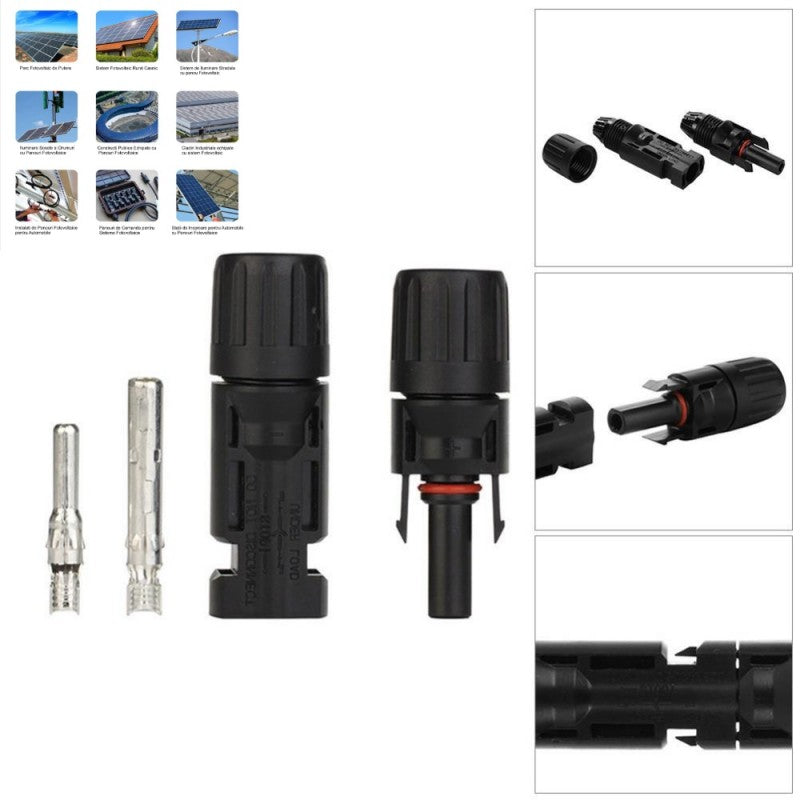 Mufe Mc4 pentru panouri fotovoltaice set 10 bucati