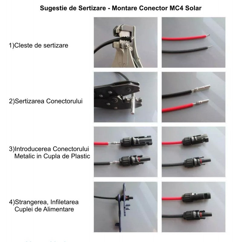 Mufe Mc4 pentru panouri fotovoltaice set 10 bucati