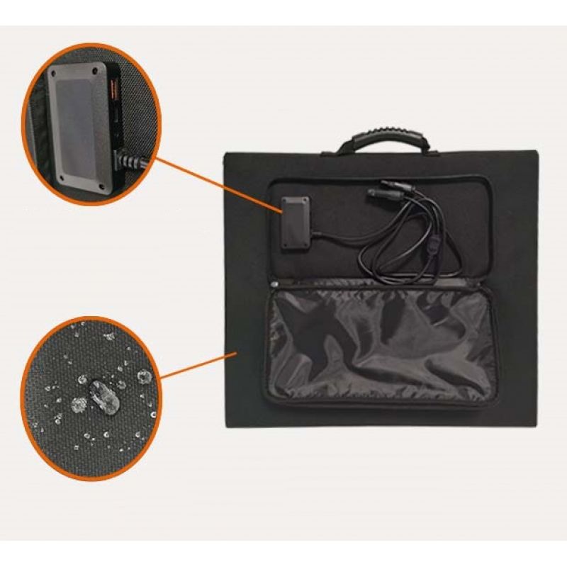 Panou Solar Portabil 100W 18V Tip Geantă – Camping, Drumeții, Încărcare Dispozitive Mobile