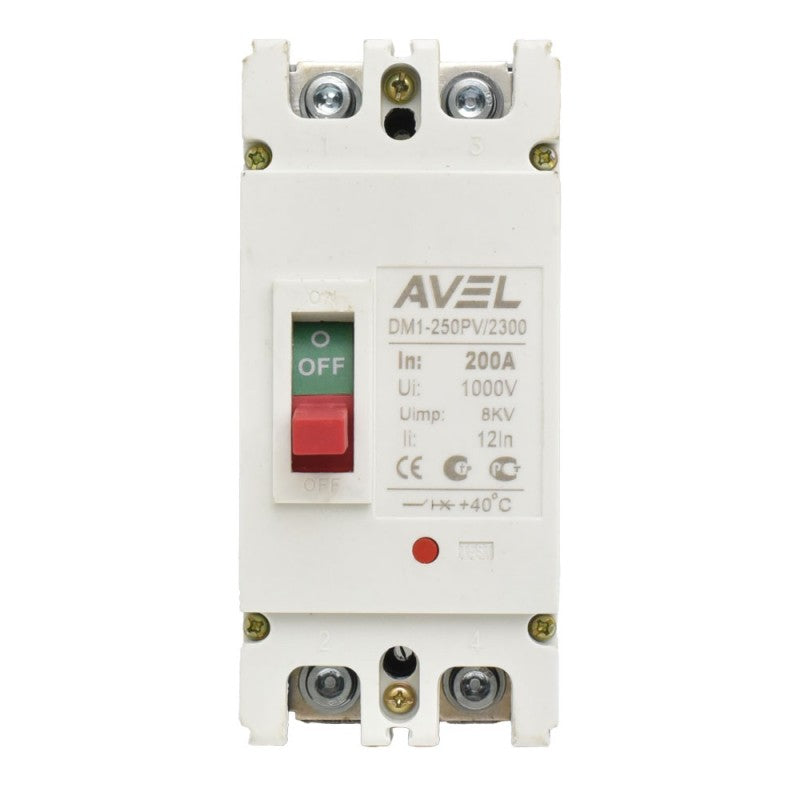 Intrerupator pentru acumulatori 200A 1000V DC MCCB