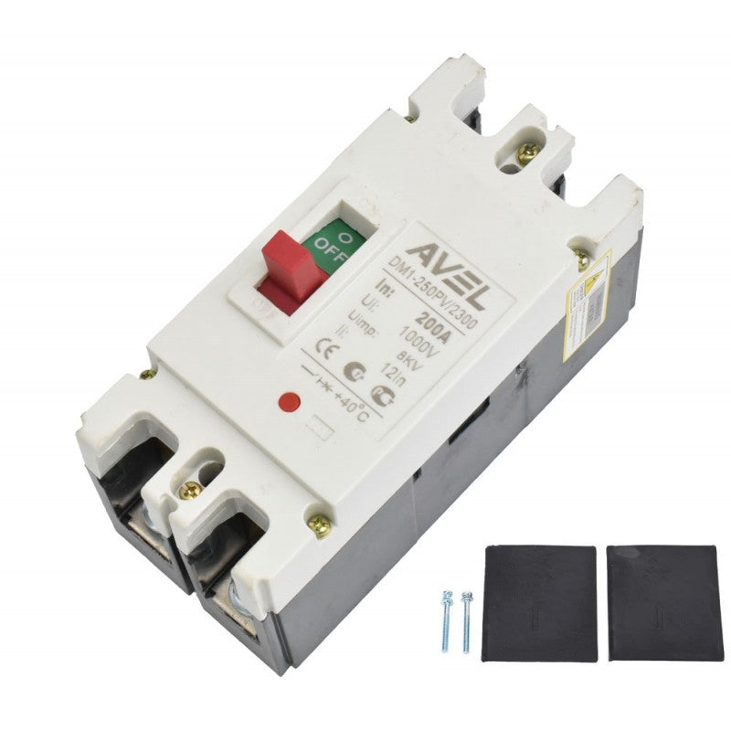 Intrerupator pentru acumulatori 200A 1000V DC MCCB