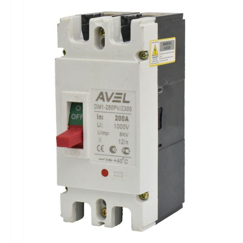 Intrerupator pentru acumulatori 200A 1000V DC MCCB