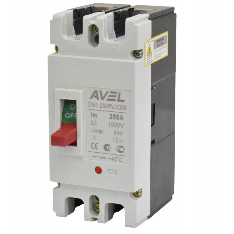 Intrerupator pentru acumulatori 250A 1000V DC MCCB
