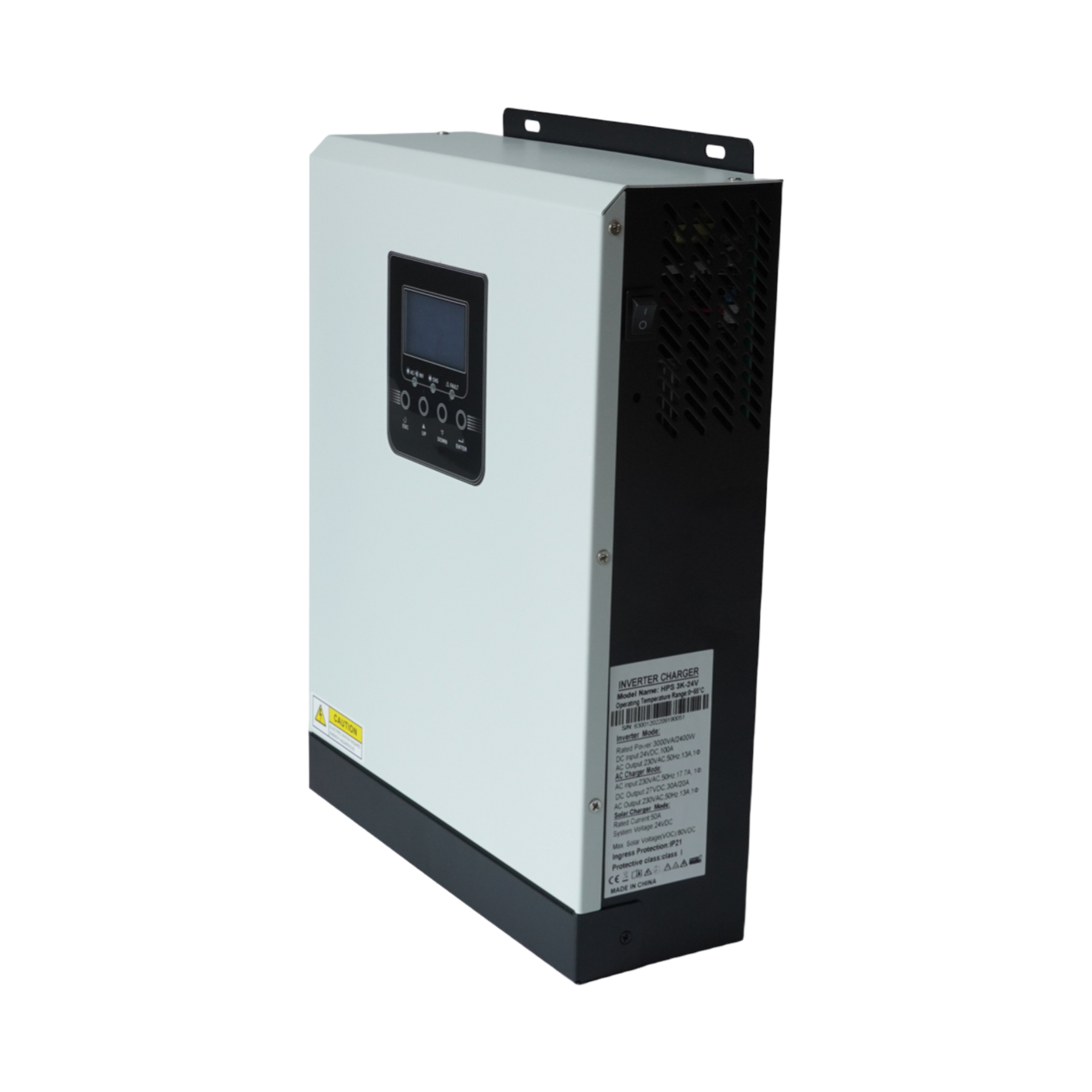 Invertor solar hibrid 24V 3KVA 2400W cu unda sinusoidala pura