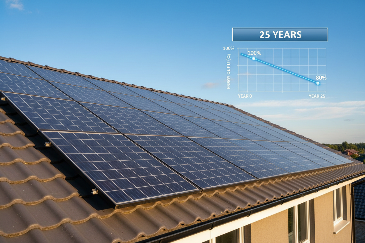 Ghidul degradarii liniare: Cata energie electrica mai genereaza un sistem fotovoltaic dupa 25 de ani?