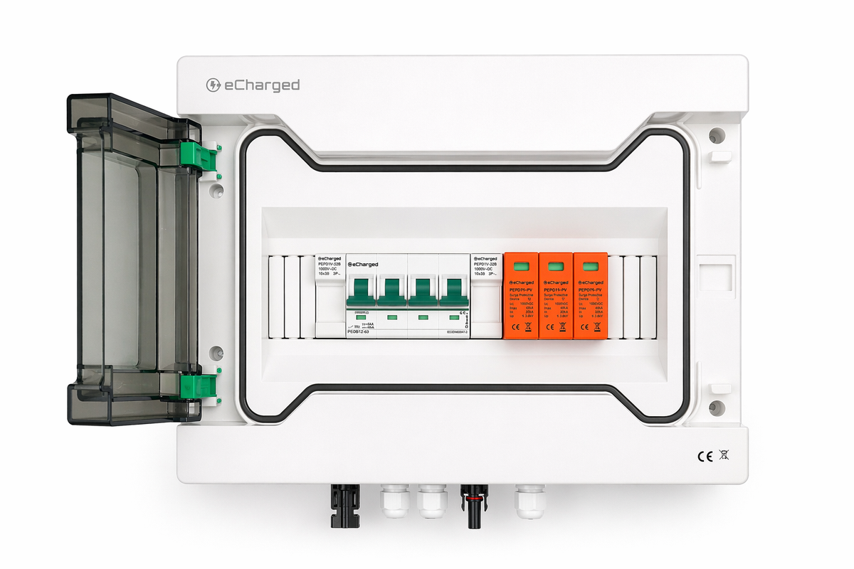 Tablou sigurante kit fotovoltaic 16A 1000V cu 1 string