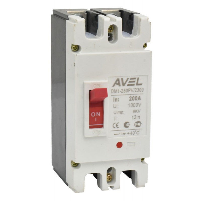 Intrerupator pentru acumulatori 200A 1000V DC MCCB