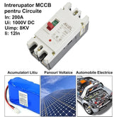 Intrerupator pentru acumulatori 200A 1000V DC MCCB