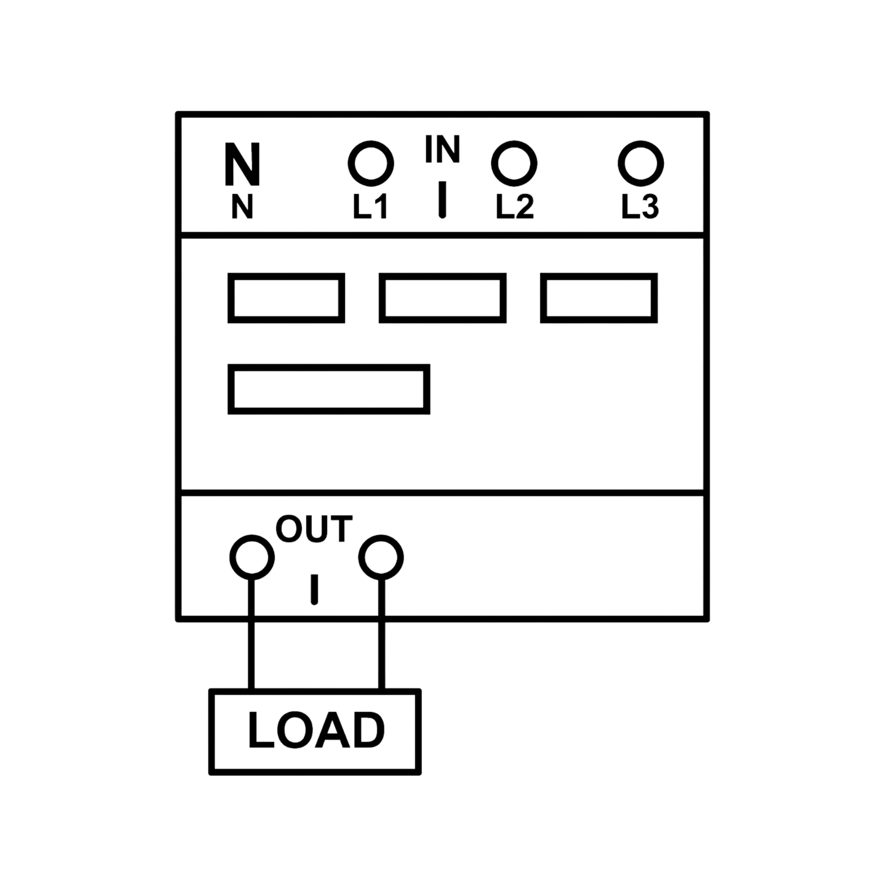 Comutator Digital ATS de faze trifazat 100A