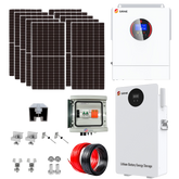 Sistem Fotovoltaic 5kW OffGrid Complet cu acumulator Lifepo4 5kWh 10Panouri 460W