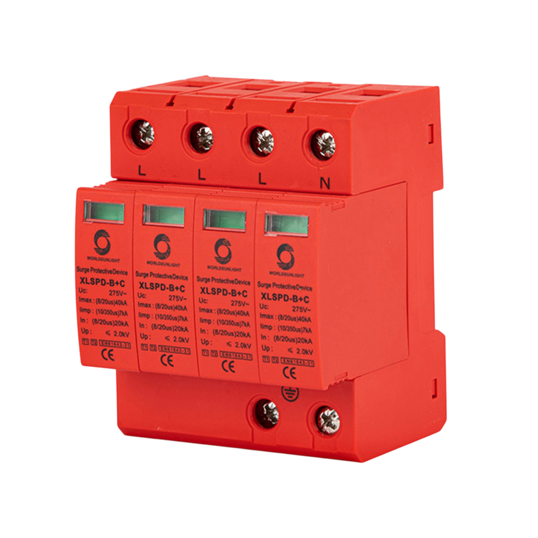 Descarcator de supratensiune AC trifazic 4P 275V