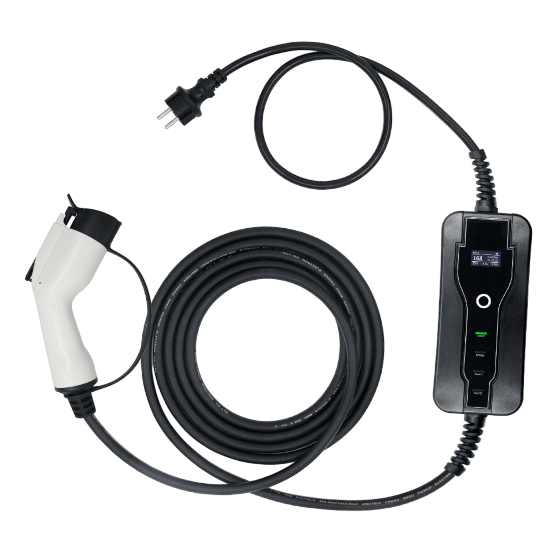 Cablu incarcare auto electric type 2, 3,6kw, monofazic